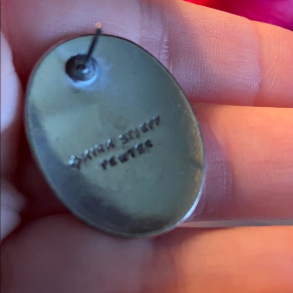 Vintage Kirk Stieff Pewter Earrings - Picture 3 of 6